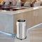 Hls Commercial 13 gal Round Indoor Metal Can, Silver, Open Top, Stainless Steel, 14.1 in HLS13STRM - alternate 4